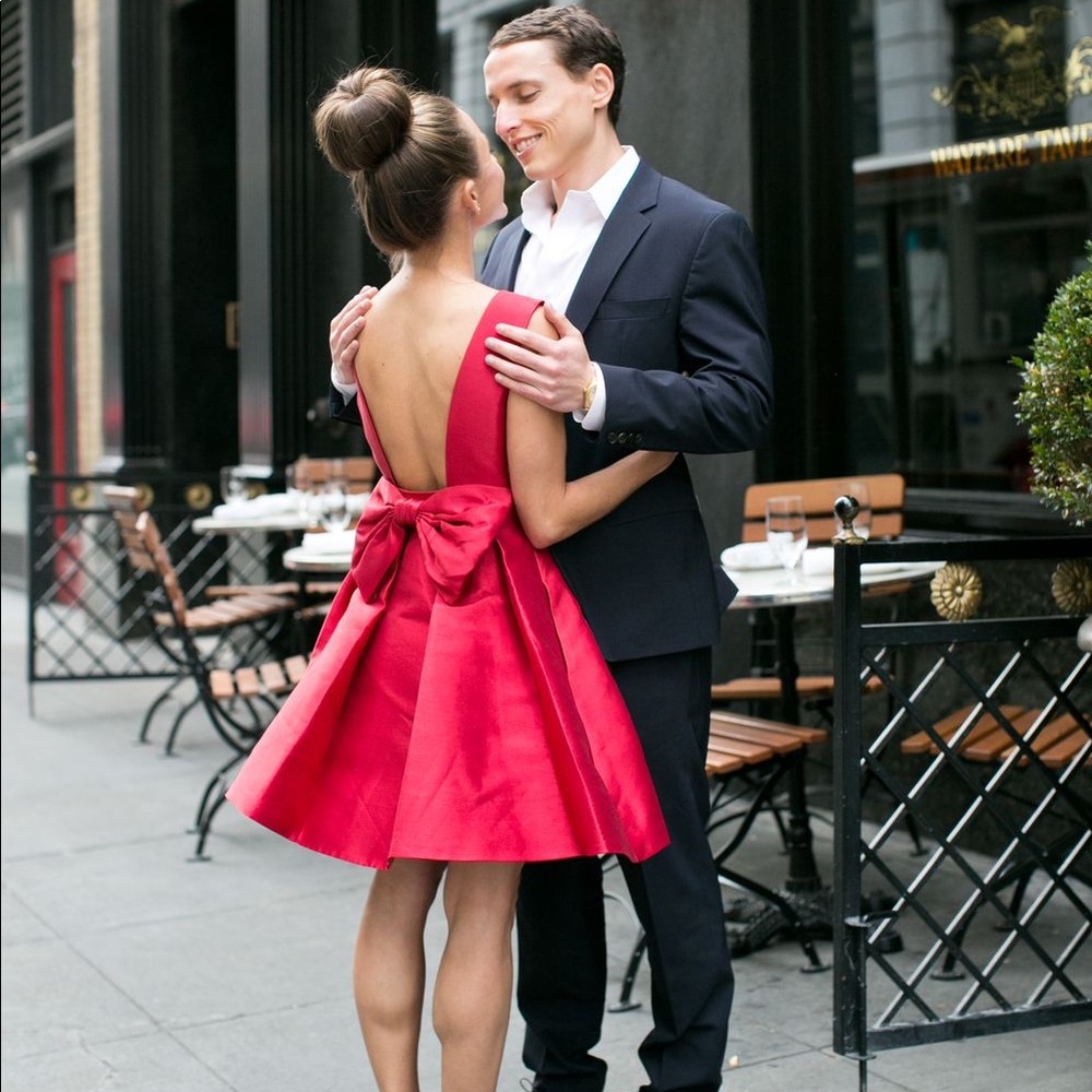 Kate Spade Open Back Bow Dress 6